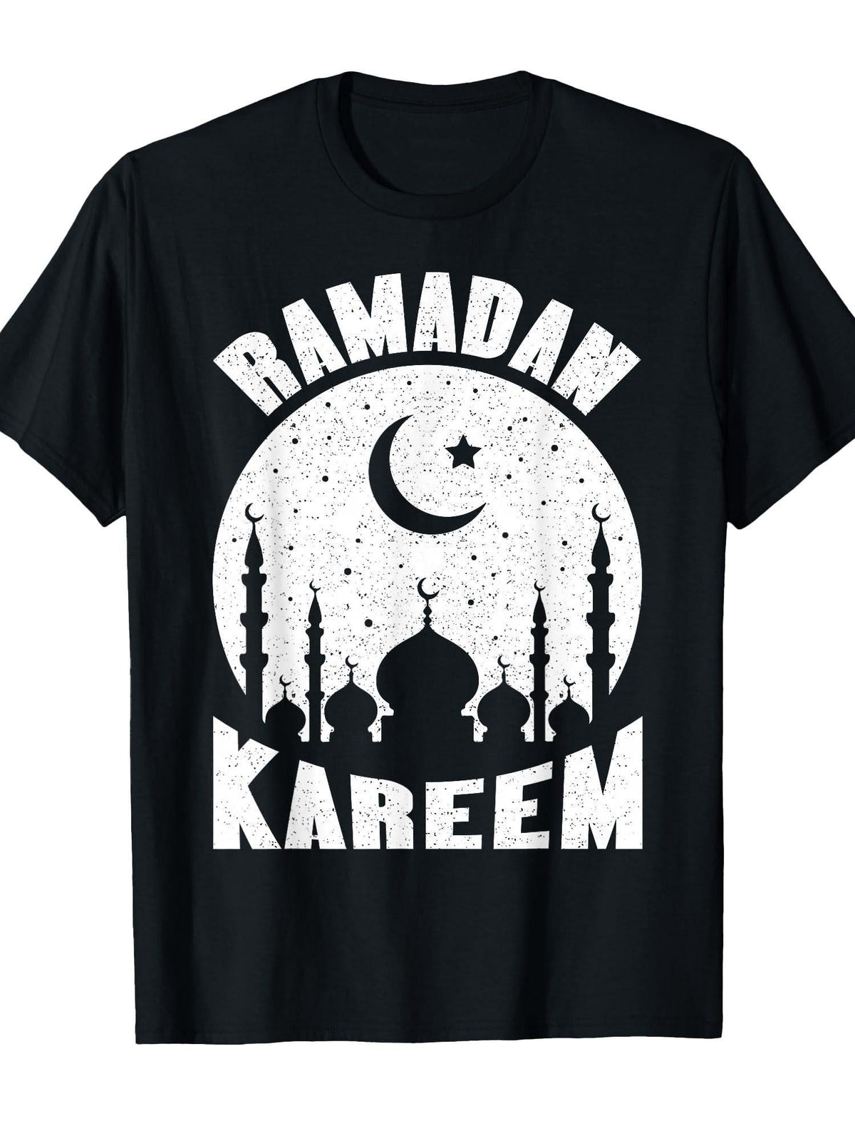 Ramadan Kareem Islamic Arabic Happy Ramadan Muslim T-Shirt Ramadan 180gsm Cotton Round Neck Short Sleeve Men Casual T-Shirt