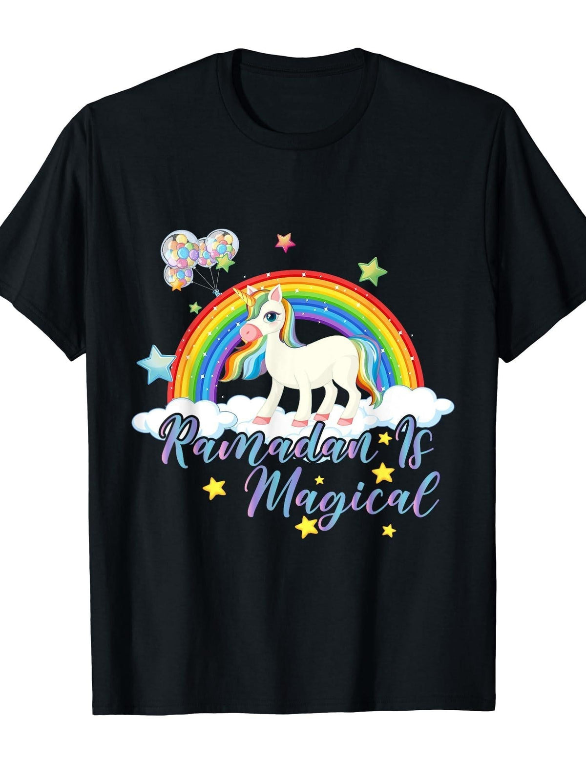 Ramadan is Magical T-Shirt Ramadan 180gsm Cotton Round Neck Short Sleeve Men Casual T-Shirt