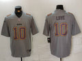 Men's Green Bay Packers Jordan Love #10 Gray Atmosphere Fashion Game Jersey1
