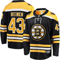 Danton Heinen Boston Bruins   Home Premier Breakaway  Jersey - Black