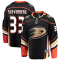 Men's Anaheim Ducks Jakob Silfverberg #33 Black Breakaway Player Jersey1