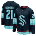 Men's Seattle Kraken Alexander Wennberg #21 Navy Home Breakaway Player Jersey1