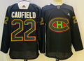 Men's Montreal Canadiens Cole Caufield #22 Black Player Jersey1