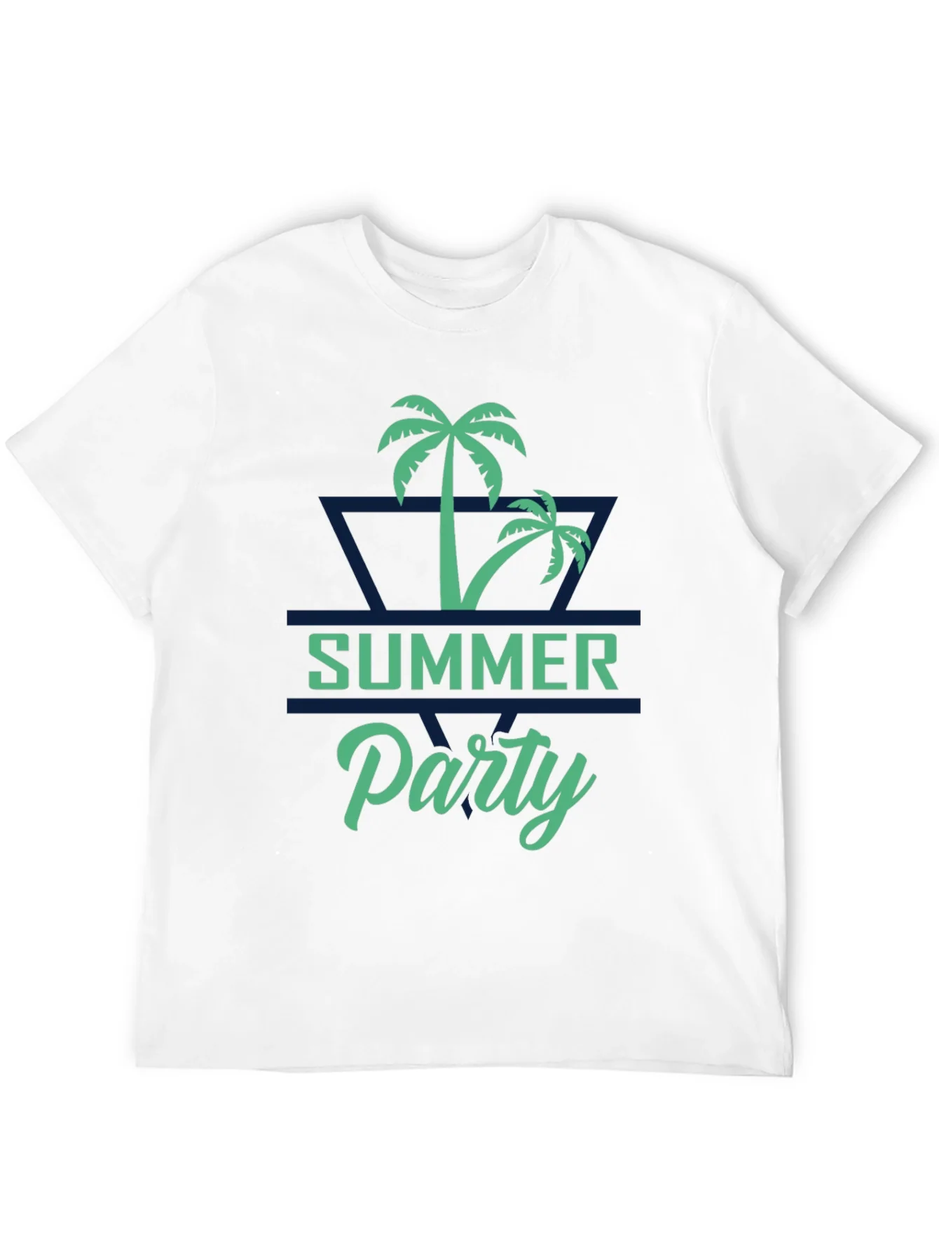 Summer Party Palm Tree Graphic T-Shirt
