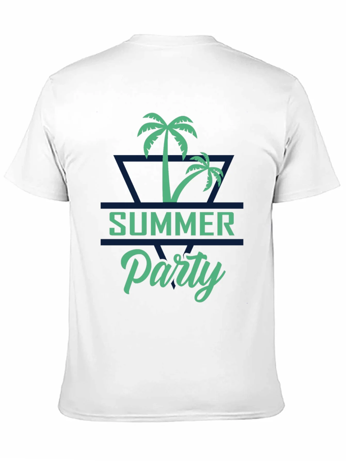 Summer Party Palm Tree Graphic T-Shirt