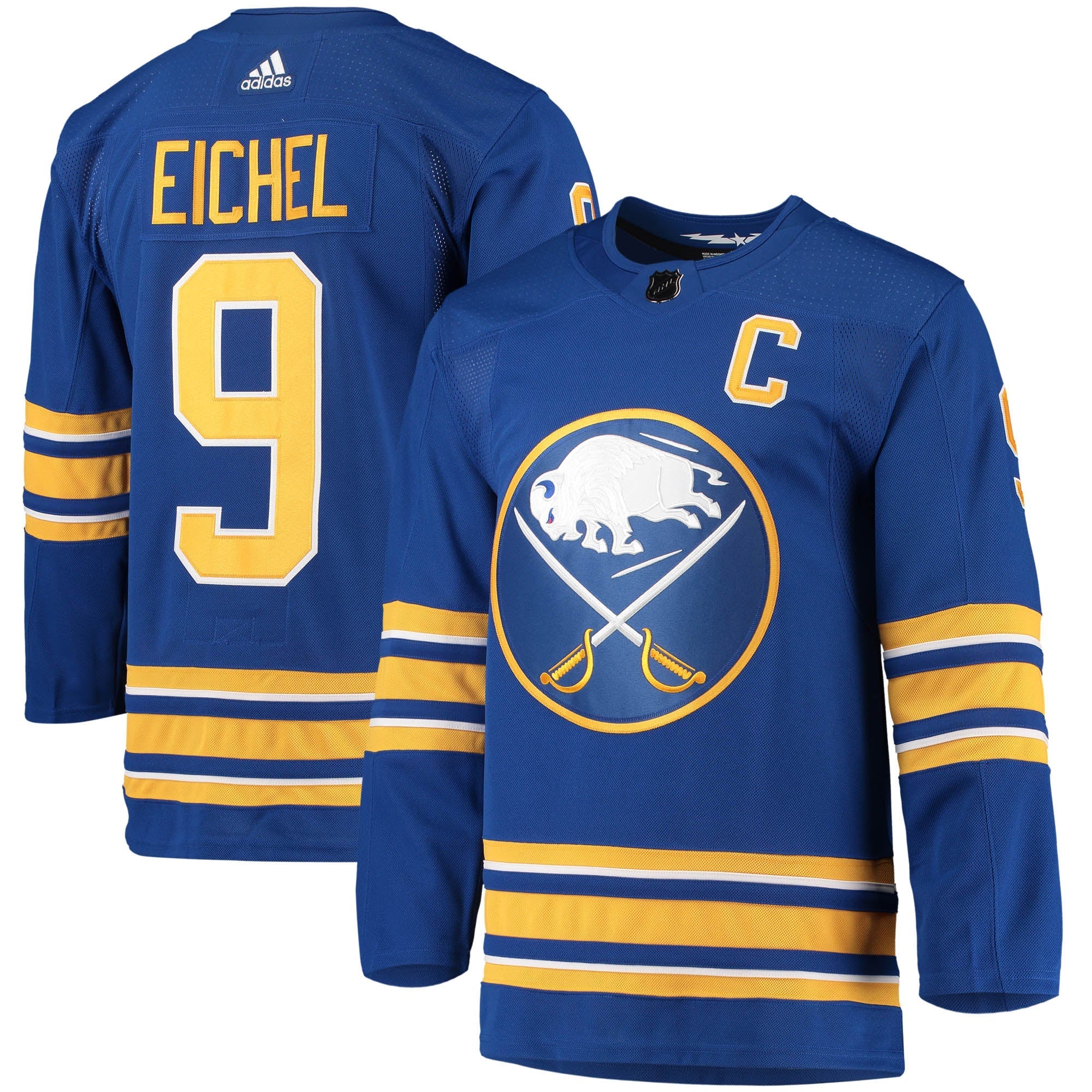 Jack Eichel Buffalo Sabres   Home Primegreen   Jersey - Royal