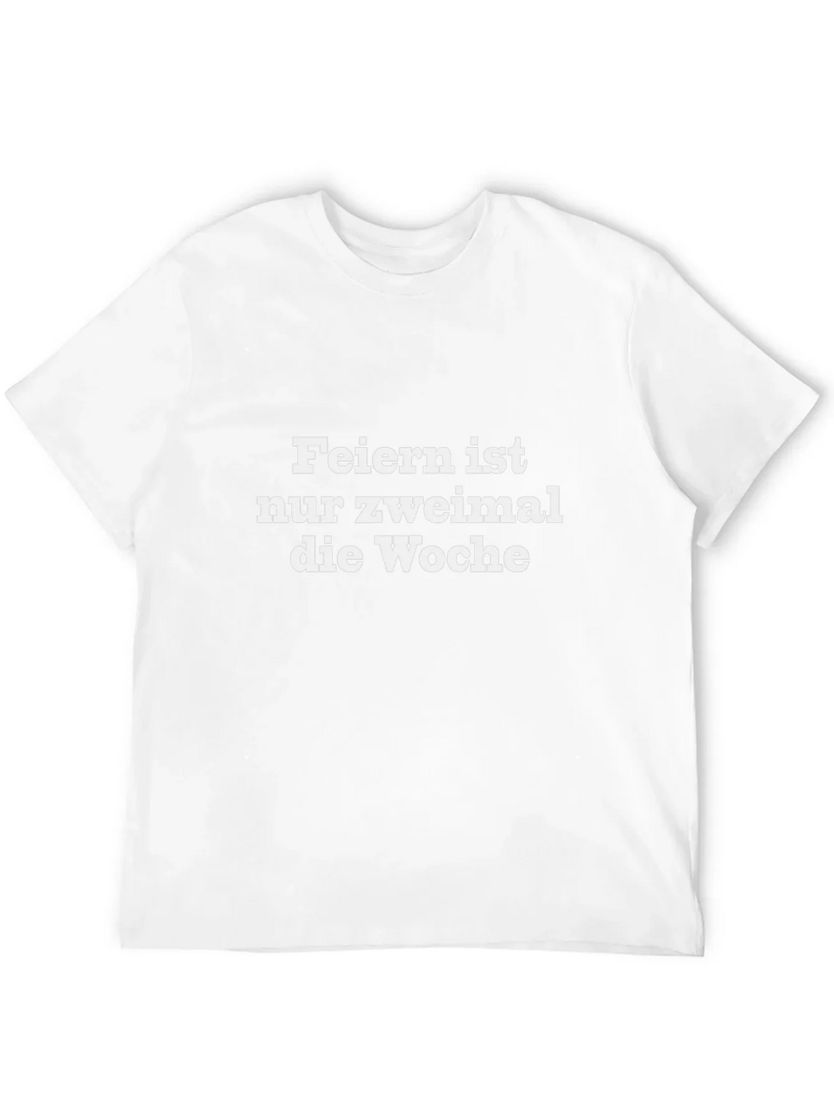 Feiern Ist Nur Zweimal T-Shirt - Black Crew Neck