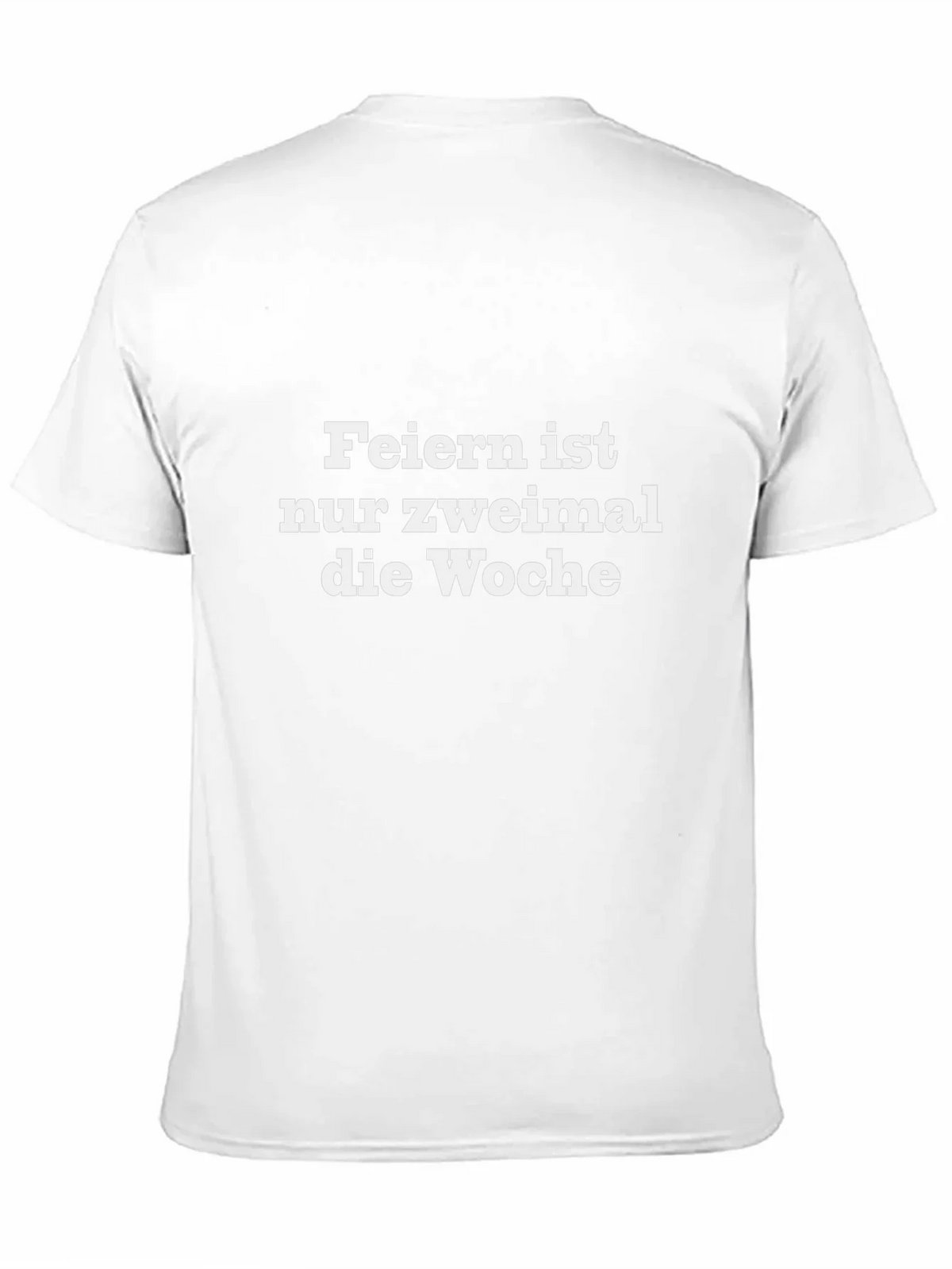 Feiern Ist Nur Zweimal T-Shirt - Black Crew Neck