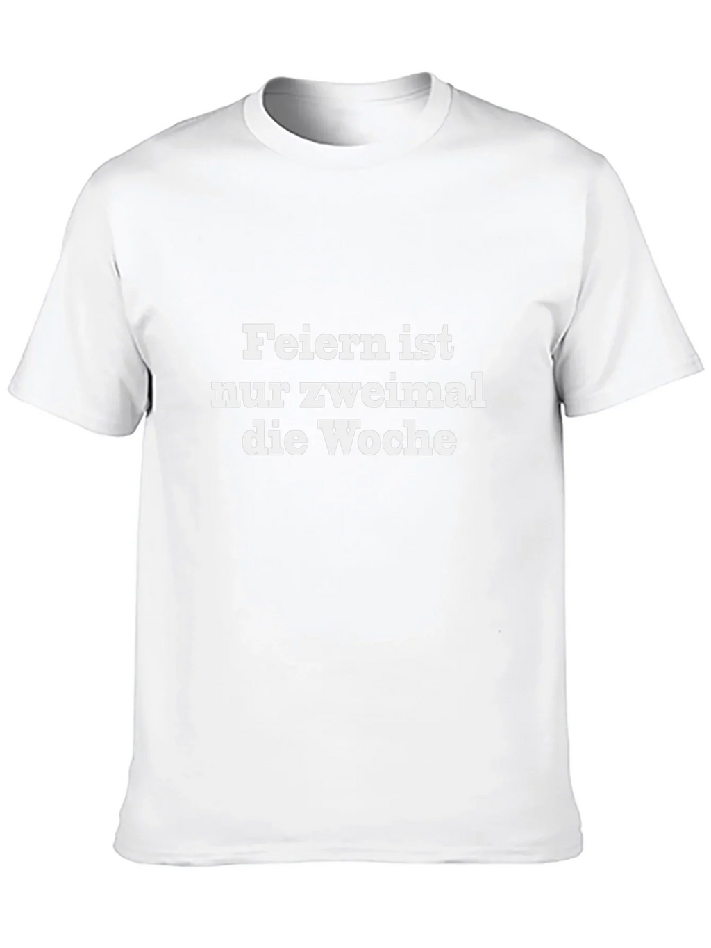 Feiern Ist Nur Zweimal T-Shirt - Black Crew Neck