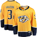 Men's Nashville Predators Jeremy Lauzon #3 Gold Home Breakaway Player Jersey1