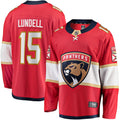 Anton Lundell Florida Panthers   Home Breakaway  Jersey - Red