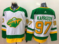 Men's Minnesota Wild Kirill Kaprizov #97 White Breakaway Player Jersey1