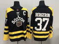 Men's Boston Bruins Patrice Bergeron #37 Black Player Game Jersey1