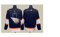 Men's Edmonton Oilers Navy Blank Player Jersey1