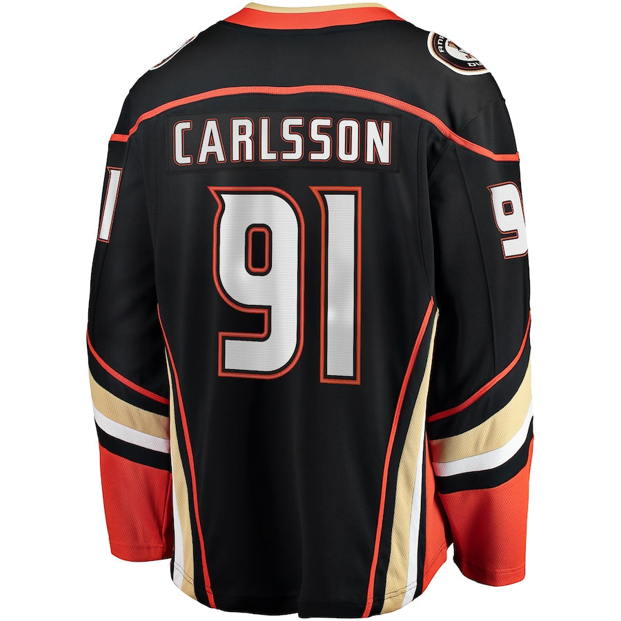 Leo Carlsson Anaheim Ducks   Home Breakaway  Jersey - Black