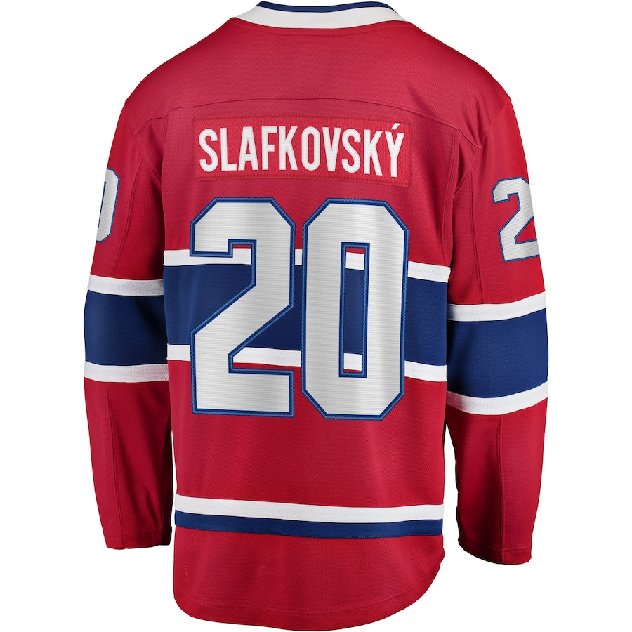 Juraj Slafkovsky Montreal Canadiens   Home Premier Breakaway  Jersey - Red