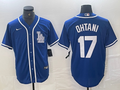 Men's Los Angeles Dodgers Shohei Ohtani #17 Blue Limited Player Jersey1