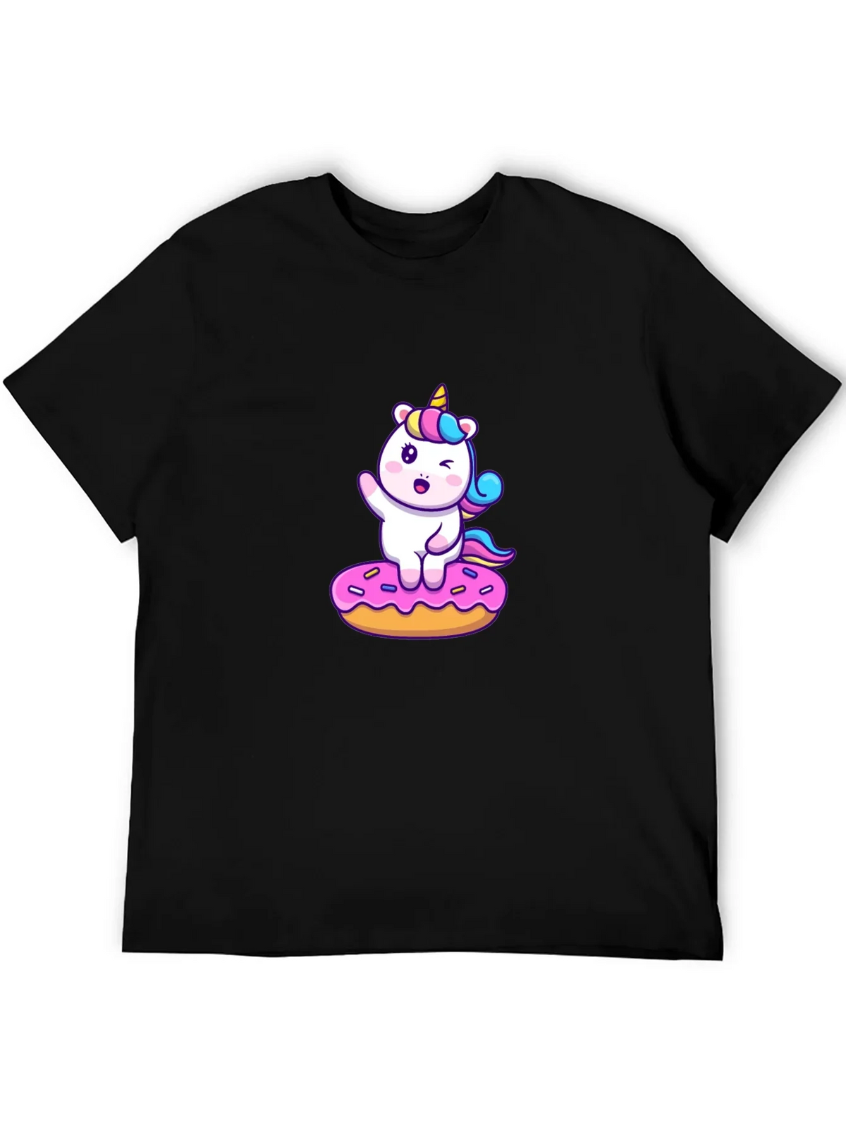 Unicorn Donut T-Shirt - Cute Kawaii Design