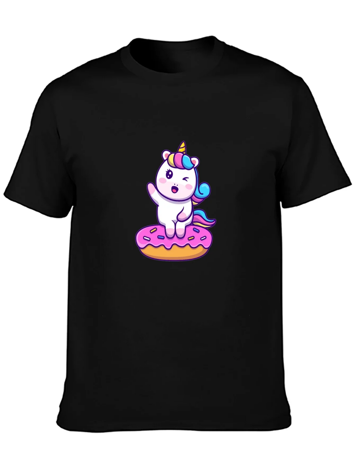 Unicorn Donut T-Shirt - Cute Kawaii Design