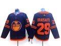 Men's Edmonton Oilers Leon Draisaitl #29 Navy Breakaway Player Jersey1