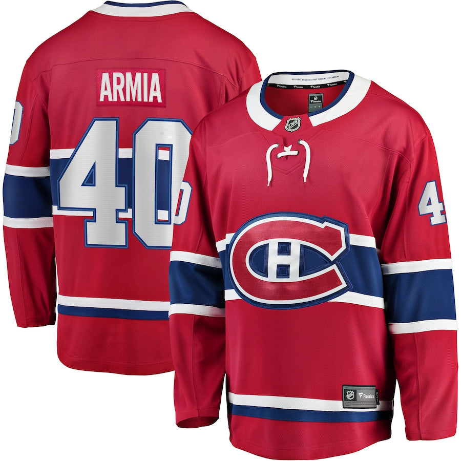 Joel Armia Montreal Canadiens   Home Breakaway  Jersey - Red