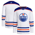 Edmonton Oilers   Men's Away Primegreen   Blank Jersey - White