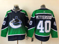 Men's Vancouver Canucks Elias Pettersson #40 Black Breakaway Player Jersey1