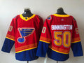 Men's St. Louis Blues Jordan Binnington #50 Red Breakaway Player Jersey1