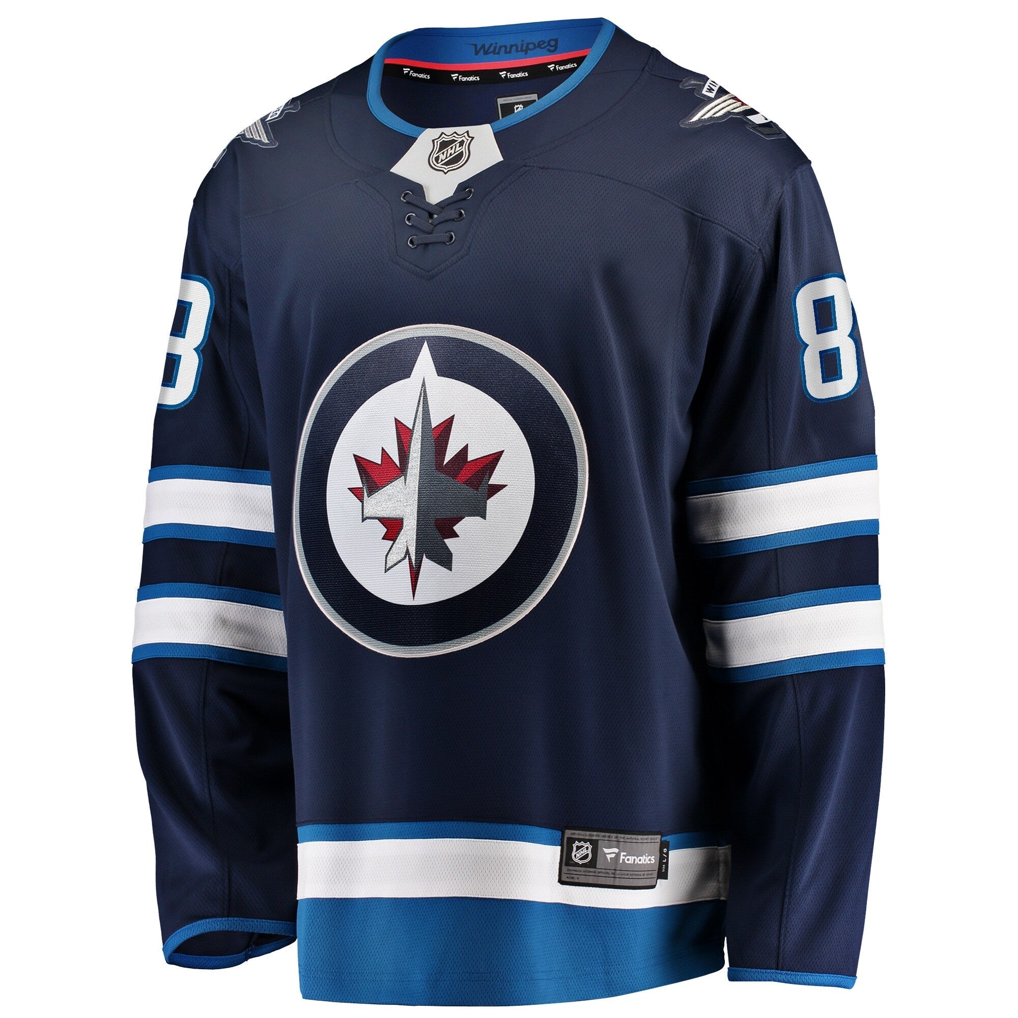 Men's Winnipeg Jets Nate Schmidt Fanatics Navy Home Premier Breakaway Jersey