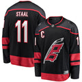 Jordan Staal Carolina Hurricanes   Home Captain Patch Breakaway  Jersey - Black
