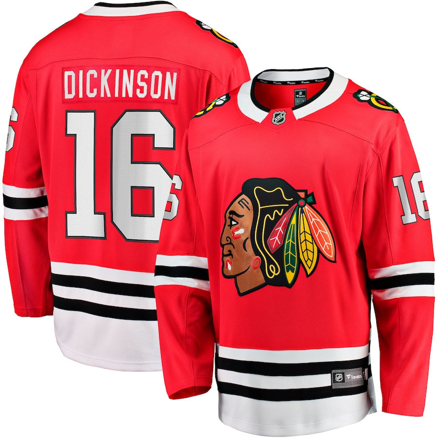 Jason Dickinson Chicago Blackhawks   Home Breakaway Jersey - Red