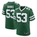 Zaire Barnes New York Jets Nike Team Game Jersey - Legacy Green