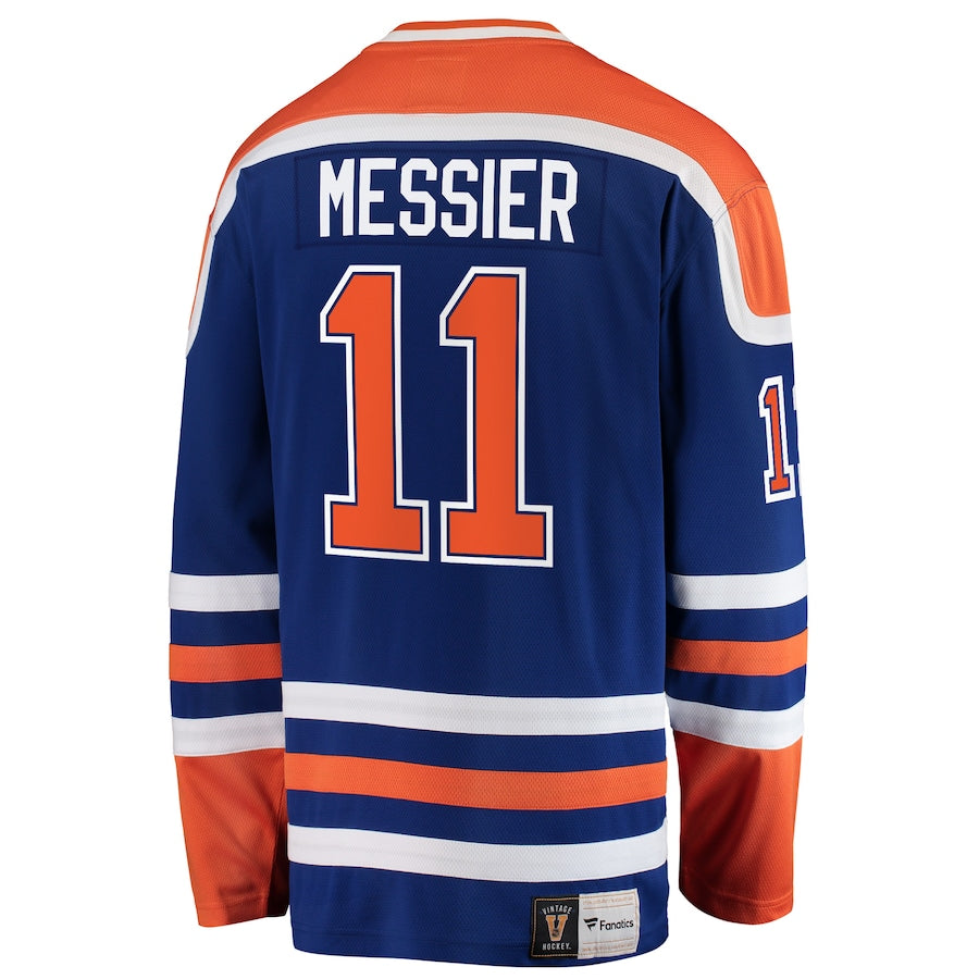 Mark Messier Edmonton Oilers   Premier Breakaway Retired  Jersey - Blue
