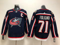 Men's Columbus Blue Jackets Nick Foligno #71 Navy Home Breakaway Player Jersey1