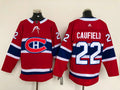 Men's Montreal Canadiens Cole Caufield #22 Red Player Jersey1