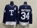 Men's Toronto Maple Leafs Auston Matthews #34 Blue Player Game Jersey1
