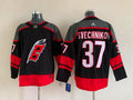 Men's Carolina Hurricanes Andrei Svechnikov #37 Black Home Breakaway  Player Jersey1