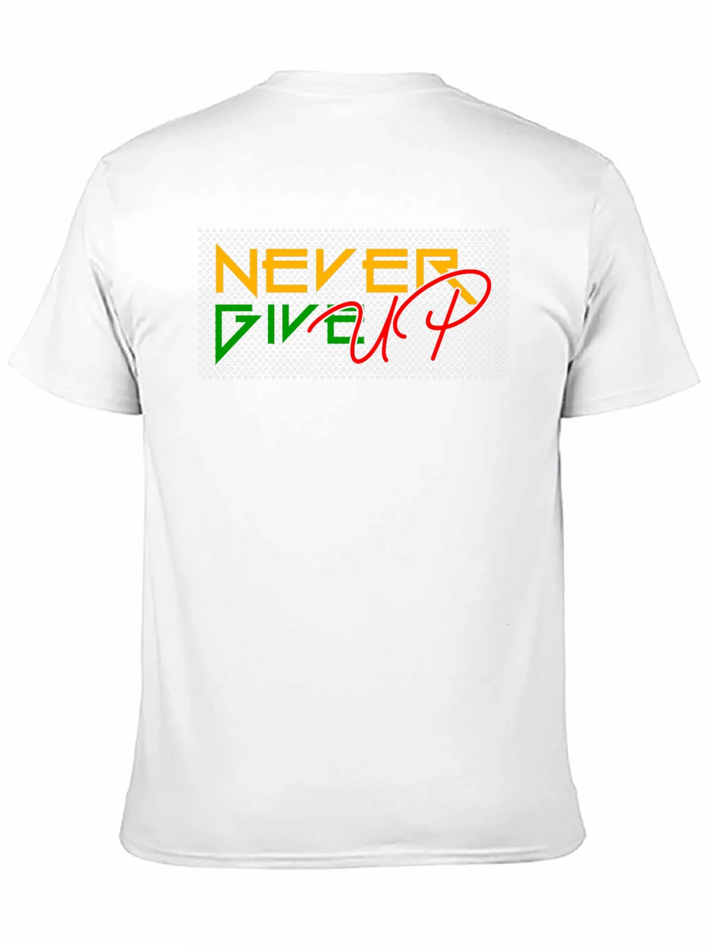 Never Give Up Black T-Shirt