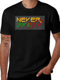 Never Give Up Black T-Shirt