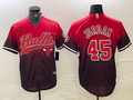Men's Chicago Bulls Michael Jordan #45 Red City Connect Replica Player Jersey
