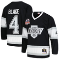 Men's Los Angeles Kings Rob Blake Mitchell #4 Ness Black 1992/93 Blue Line Player Jersey1