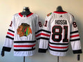 Men's Chicago Blackhawks Marian Hossa #81 White Breakaway Player Jersey1