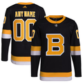 Men's Boston Bruins Fanatics Branded Black Custom Player Game Jersey1