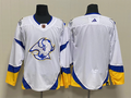 Men's Buffalo Sabres White Alternate Premier Breakaway Blank Jersey1