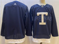Men's Toronto Maple Leafs Blue Blank Player Game Jersey1