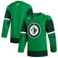 Men's Winnipeg Jets Kelly Green 2023 St. Patrick's Day Primegreen Authentic Blank Jersey1