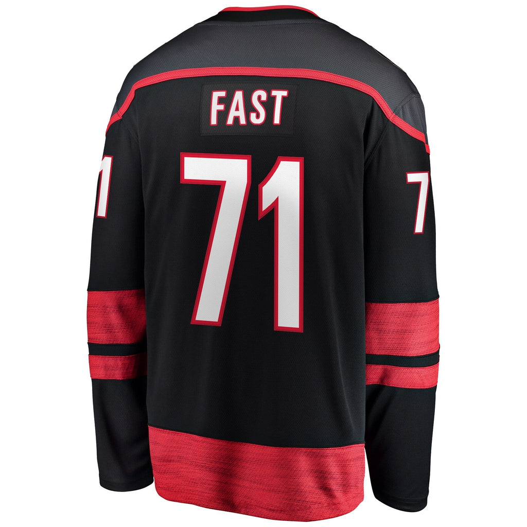 Jesper Fast Carolina Hurricanes   Home Breakaway Jersey - Black