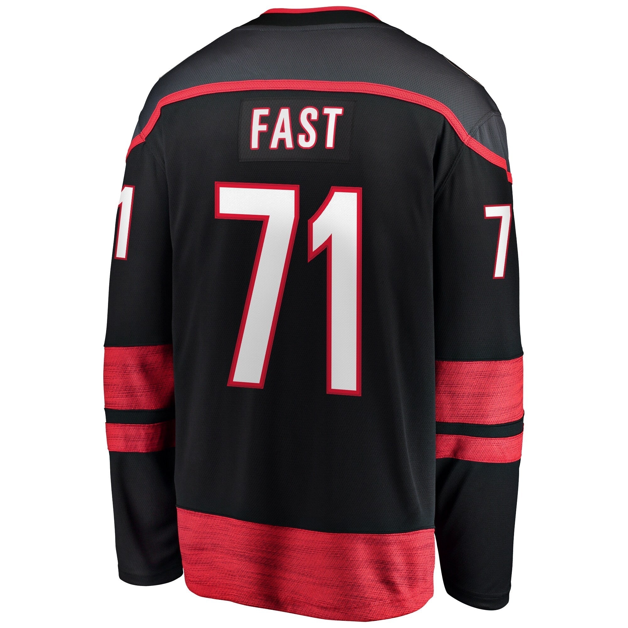 Jesper Fast Carolina Hurricanes   Home Breakaway Jersey - Black