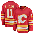 Men's Calgary Flames Mikael Backlund #11 Red Home Breakaway Player Jersey1