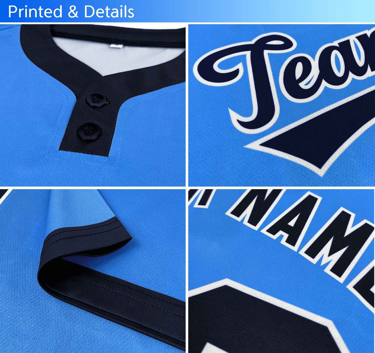 Custom Gray Royal-White Classic Style Authentic Two-Button Softball Jersey